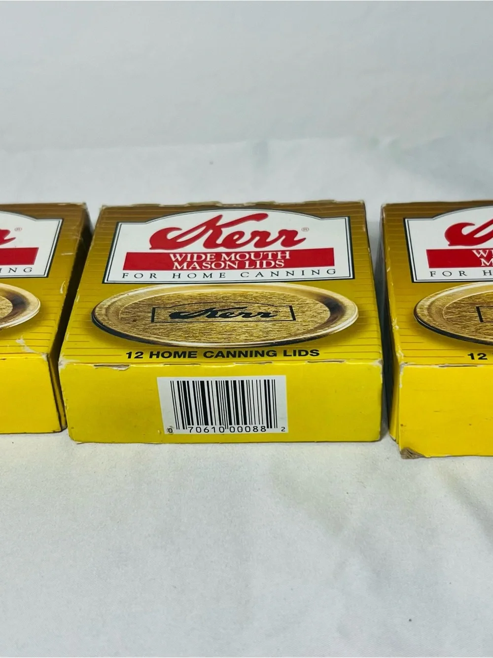 Vintage Kerr Wide Mouth Mason Jar Lids 36 Total NOS Made in USA Home Canning